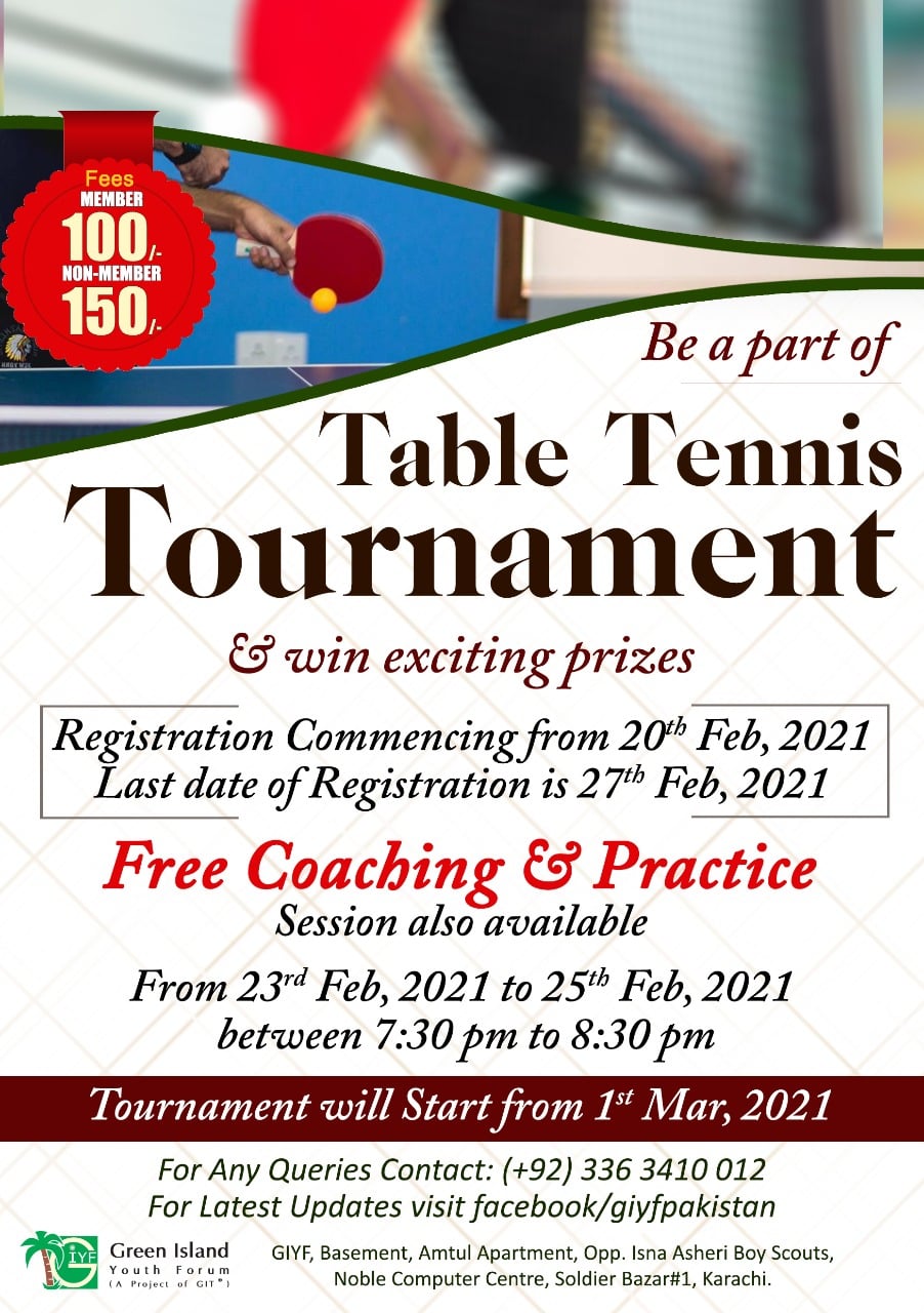 Open House Table Tennis Tournament