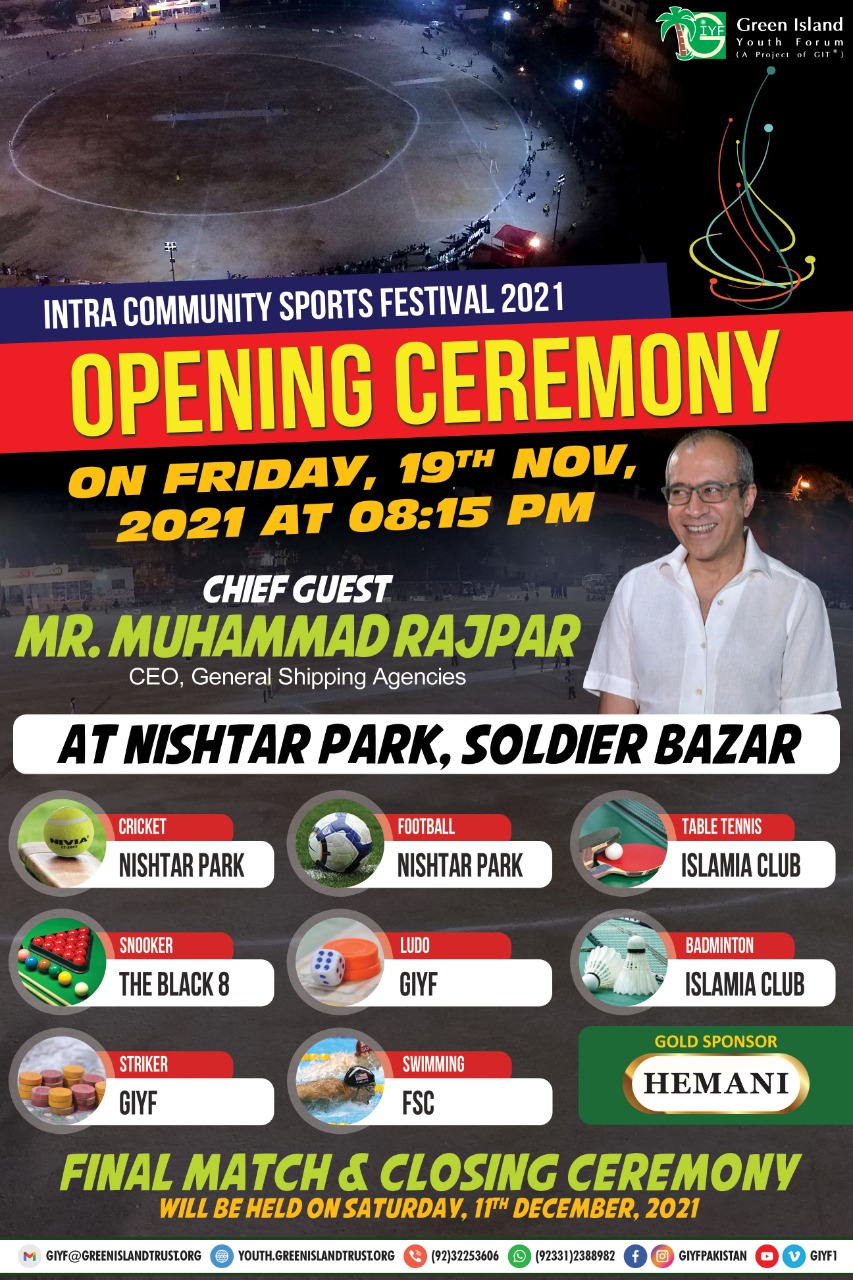 Opening Ceremony of Intra Community Sports Festival 2021