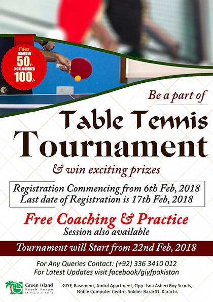 In-House Table Tennis Tournament