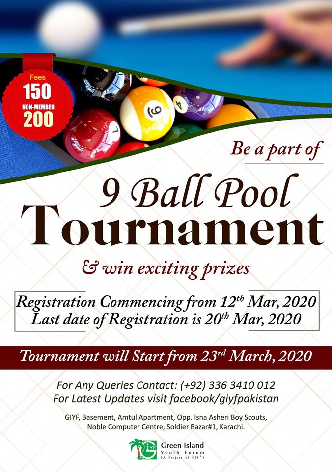 Open House 9 Ball Pool Tournament