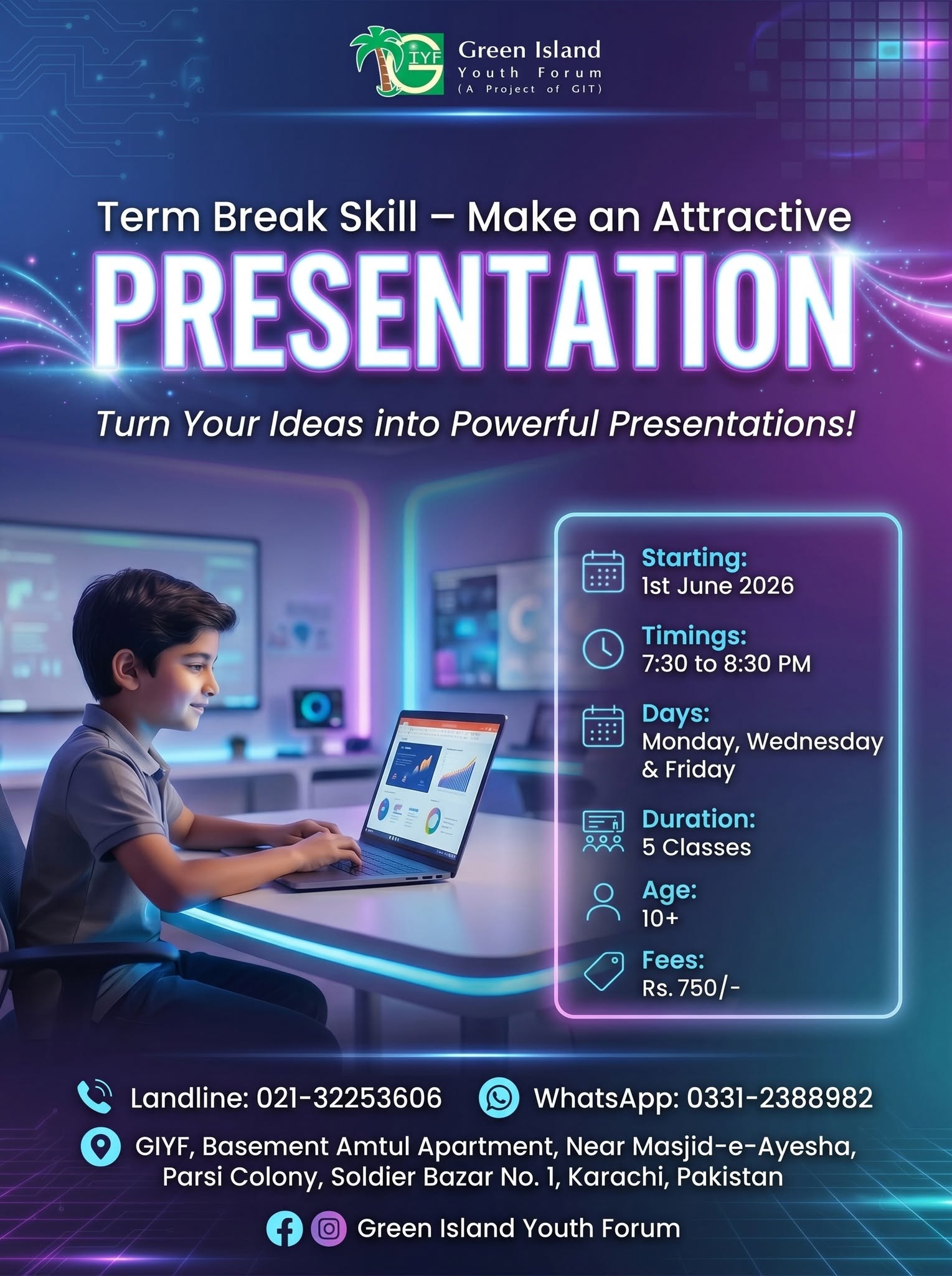 Presentation Skills Course for Kids