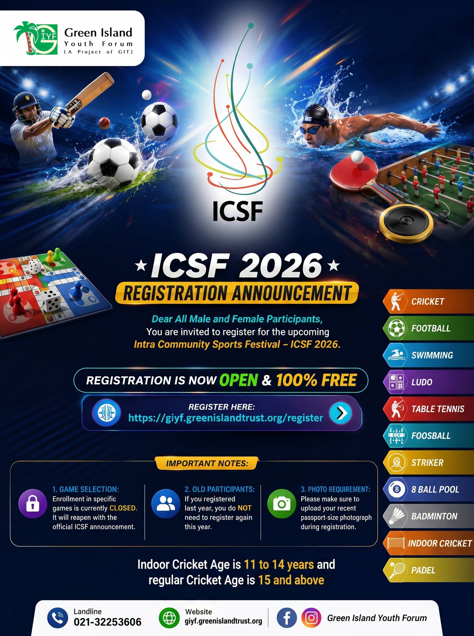 ICSF 2026 Registration Announcement