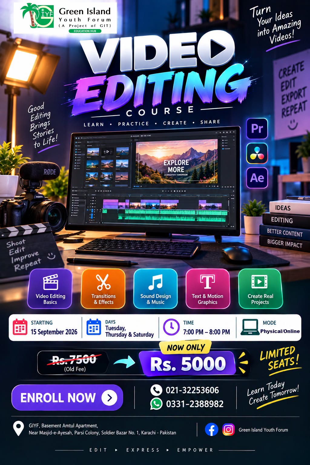 Video Editing Course Sep 2026